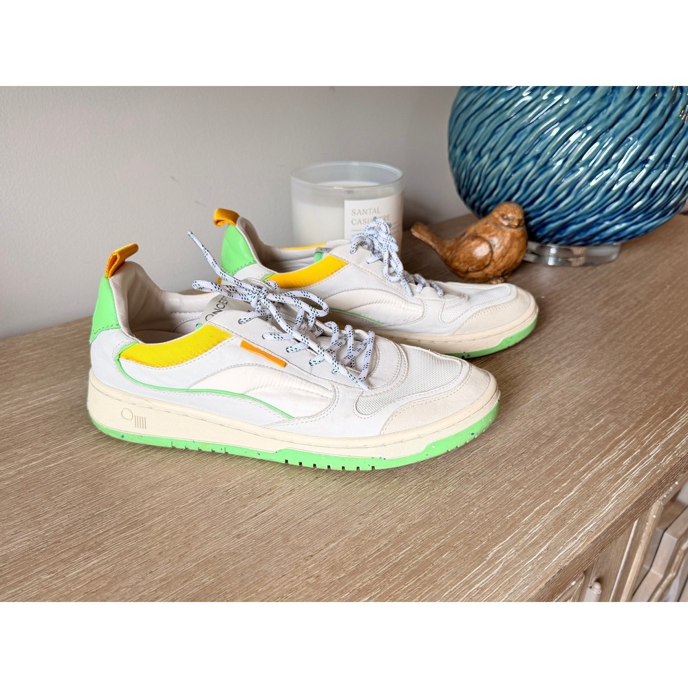 ONCEPT Porto Sneakers‎ Womens White Lime Yellow 39/ 8.5